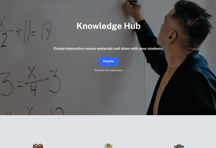 Screenshot of Knowledge Hub